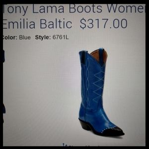 Tony Lama Women's Shoe - Emilia Lizard Wing Tip